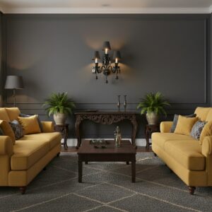 Elegant black crystal E14 3x bulb wall lamp with three lights and dark shades