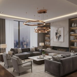 Modern LED Pendant Light - Living Room Chandelier