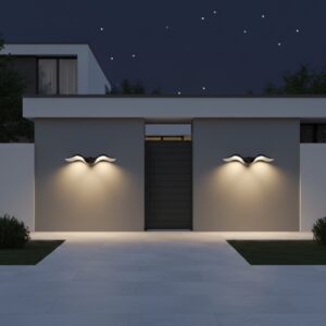Modern 10W LED bird-wing wall sconce outdoor luxury home lighting warm light