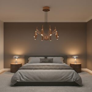 Modern Gold LED Chandelier | Designer Ceiling Pendant Light