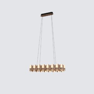 Modern Gold LED Pendant Light for Dining & Living Room