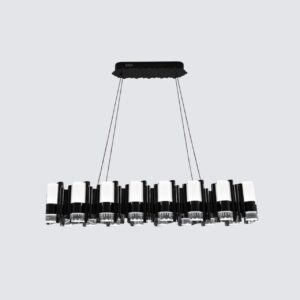 Modern Pearl Black LED Pendant Light for Dining & Living Room