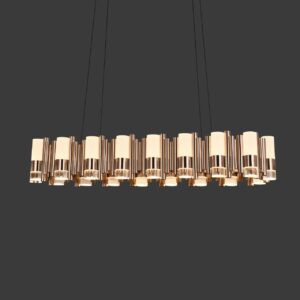Modern Gold LED Pendant Light for Dining & Living Room
