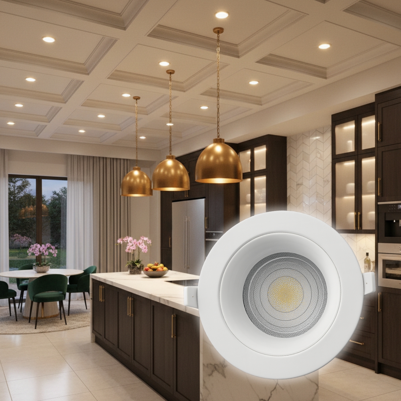 10W Non-Dimmable LED Recessed Downlight with 3CCT options and 3-year warranty