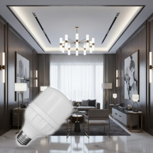 16W LED Bulb with E27 Base, Energy Saving, Bright White Light