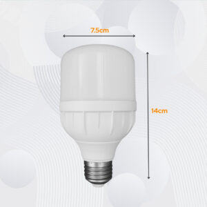 16W LED Bulb with E27 Base, Energy Saving, Bright White Light