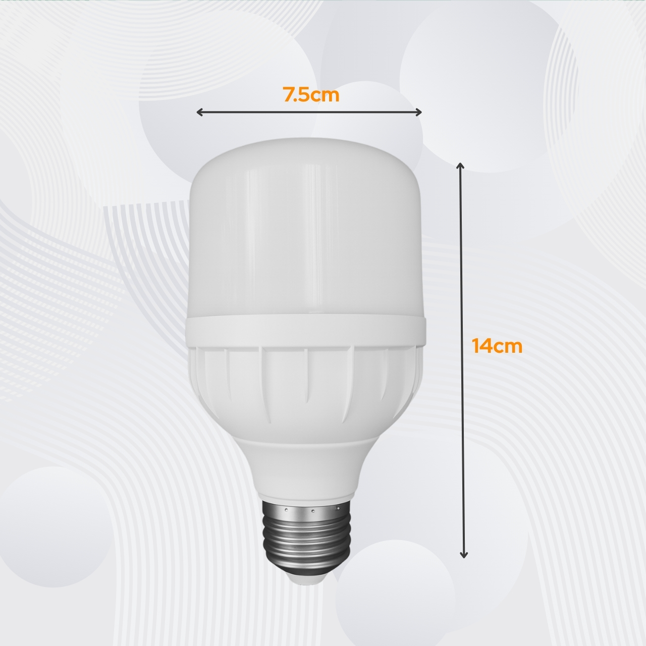 16W LED Bulb with E27 Base, Energy Saving, Bright White Light