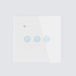 Smart 3 Gang Touch Wall Switch with Mobile App Control