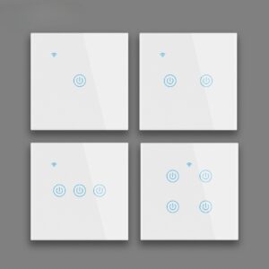 Smart 2 Gang Touch Wall Switch with Mobile App Control