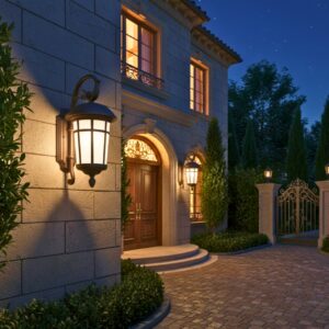 Outdoor classic wall lamp E27 bulb waterproof