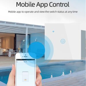 Smart 1 Gang Touch Wall Switch with Mobile App Control