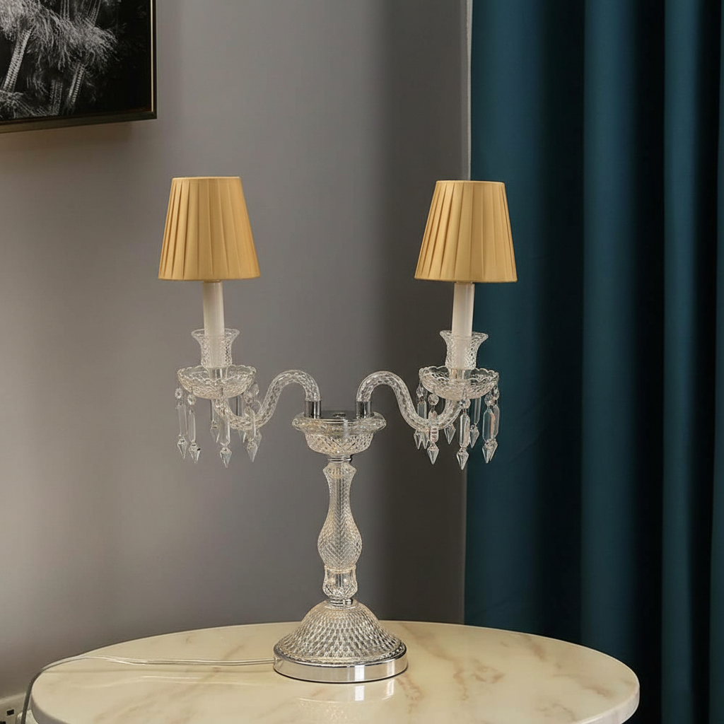 crystal table lamp