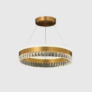 modern crystal round chandelier gold 3 light colors